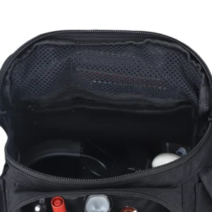 Main compartment interior of tactical waist bag with mesh pocket