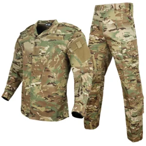 ACU uniform jacket and pants shown from angled front view