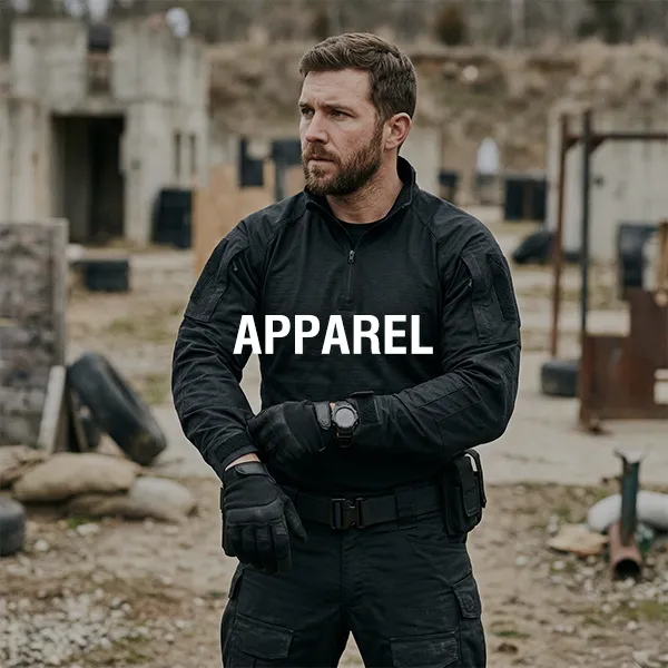 Tactical apparel for outdoor training and rugged everyday wear