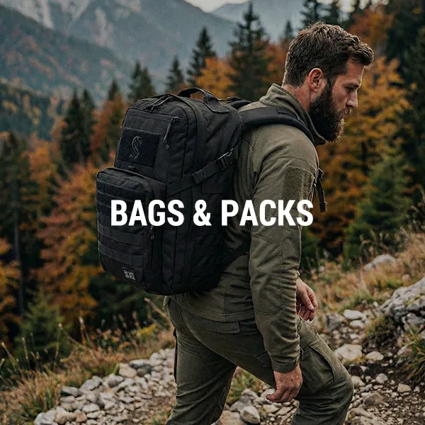 Tactical backpack for hiking and outdoor travel in mountain terrain