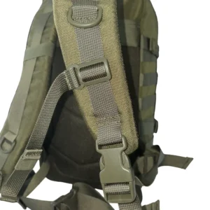 Tactical EDC backpack adjustable shoulder strap with quick-release buckle and D-ring